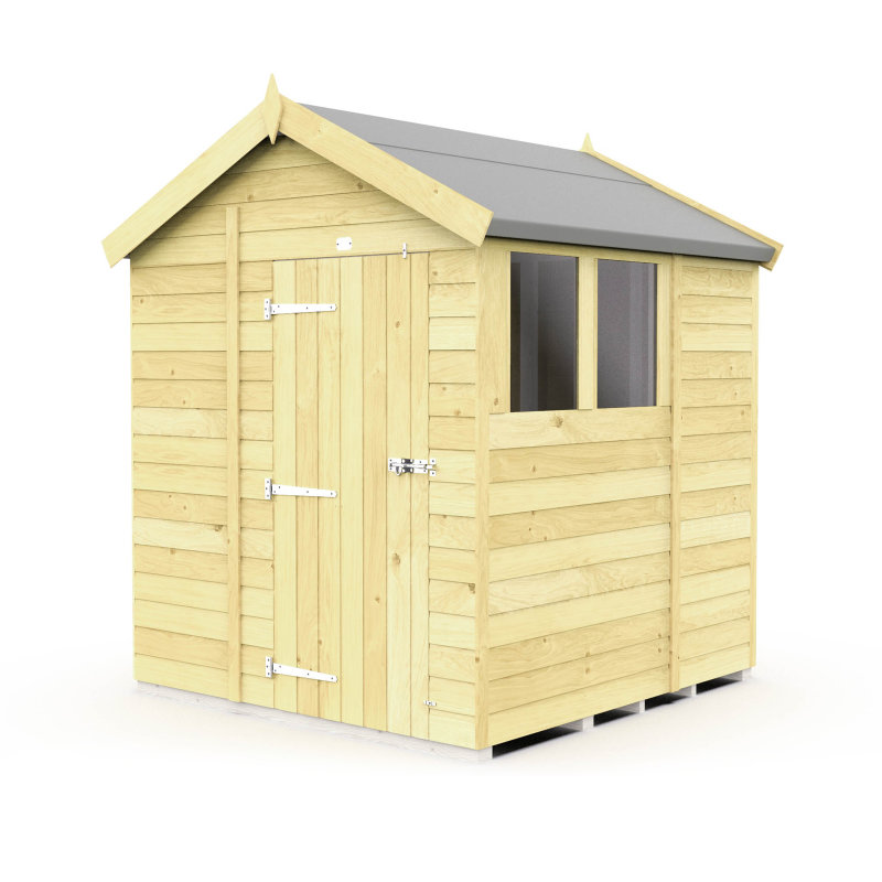 Holt 6' x 6' Pressure Treated Shiplap Modular Apex Shed-90592