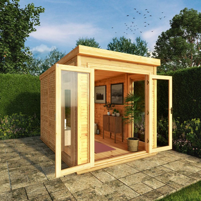Mercia 2m x 3m DIY Insulated Garden Room, Brown