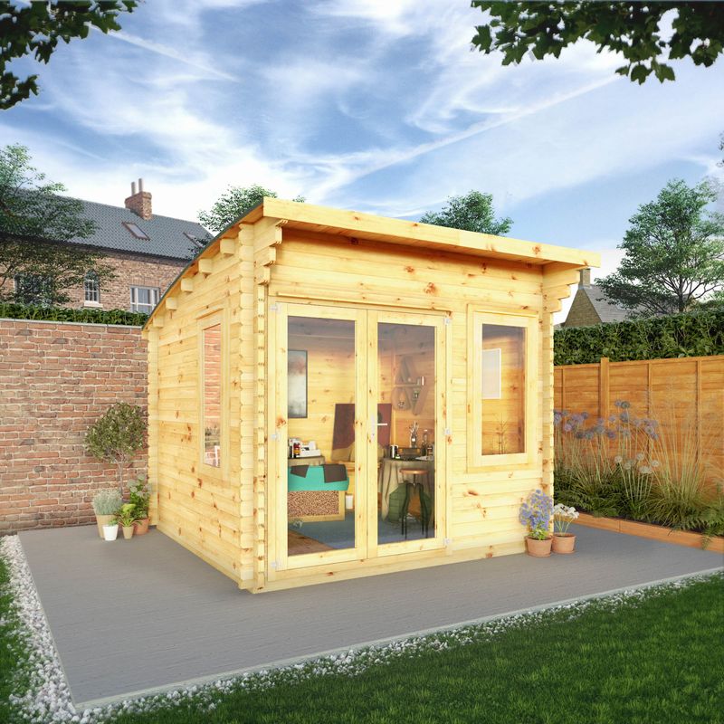 Adley 3m x 3m Taunton Log Cabin - 44mm from Cabins.co.uk
