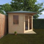 Redlands 3m x 3m Sunningdale Corner Log Cabin