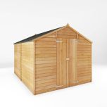 Mercia 8' x 10' Windowless Double Door Overlap Apex Shed