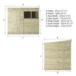Mercia 8' x 6' Overlap Modular Pent Shed