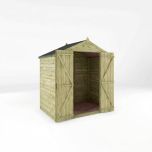Mercia 6' x 4' Windowless Double Door Overlap Apex Shed