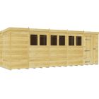 Holt 19' x 9' Pressure Treated Shiplap Modular Pent Shed