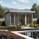 Greenway 3.2m x 4.3m Westwick Log Cabin - 34mm