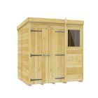 Holt 6' x 5' Double Door Shiplap Pressure Treated Modular Pent Shed