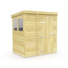 Holt 7' x 4' Pressure Treated Shiplap Modular Pent Shed