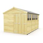 Holt 8' x 15' Double Door Shiplap Pressure Treated Modular Apex Shed
