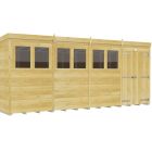 Holt 16' x 9' Double Door Shiplap Pressure Treated Modular Pent Shed
