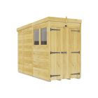 Holt 4' x 9' Double Door Shiplap Pressure Treated Modular Pent Shed