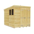 Holt 6' x 9' Double Door Shiplap Pressure Treated Modular Pent Shed