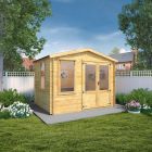 Adley 3.3m x 2.6m Newhaven Log Cabin - 19mm