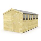 Holt 8' x 16' Pressure Treated Shiplap Modular Apex Shed