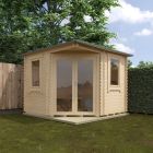 Redlands 3m x 3m Sunningdale Corner Log Cabin
