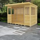 Holt 10' x 6' Pressure Treated Outdoor Kitchen Barbecue Shelter