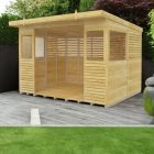 Holt 10' x 8' Pressure Treated Outdoor Kitchen Barbecue Shelter