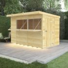 Holt 10' x 8' Pressure Treated Shiplap Garden Bar Shed With Serving Hatch