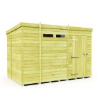 Holt 11' x 7' Pressure Treated Shiplap Modular Pent Security Shed