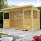 Holt 12' x 6' Pressure Treated Outdoor Kitchen Barbecue Shelter