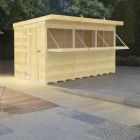Holt 12' x 8' Pressure Treated Shiplap Garden Bar Shed With Serving Hatch