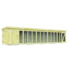 Holt 20' x 6' Pressure Treated Shiplap Dog Kennel And Run