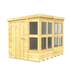 Holt 6' x 8' Pressure Treated Shiplap Modular Pent Potting Shed