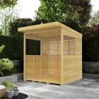 Holt 6' x 6' Pressure Treated Outdoor Kitchen Barbecue Shelter