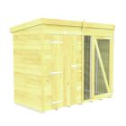 Holt 8' x 4' Pressure Treated Shiplap Full Height Dog Kennel And Run