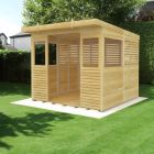 Holt 8' x 8' Pressure Treated Outdoor Kitchen Barbecue Shelter