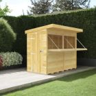 Holt 8' x 4' Pressure Treated Shiplap Garden Bar Shed With Serving Hatch