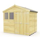 Holt 8' x 5' Double Door Shiplap Pressure Treated Modular Apex Shed