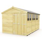 Holt 8' x 14' Double Door Shiplap Pressure Treated Modular Apex Shed