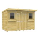 Holt 10' x 6' Handsworth Loglap Pressure Treated Pent Summer Shed