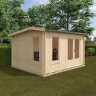 Redlands 3.6m x 3m Merion Log Cabin - 44mm
