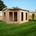 Loxley 4.4m x 3.2m Tiverton Log Cabin - 28mm