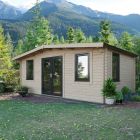 Powersheds 12' x 20' Chalet Log Cabin Home Office - 44mm
