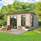 Oren 14' x 10' Duchess Log Cabin - 44mm