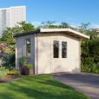 Powersheds 8' x 14' Chalet Log Cabin Home Office - 28mm