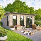 Oren 16' x 14' Duchess Log Cabin - 44mm
