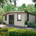 Oren 18' x 20' Marquess Log Cabin - 44mm