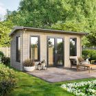 Oren 18' x 8' Duchess Log Cabin - 44mm