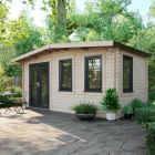 Oren 8' x 16' Marquess Log Cabin - 44mm