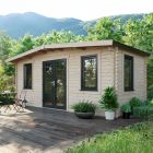 Oren 8' x 18' Marquess Log Cabin - 44mm