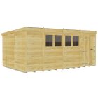 Holt 15' x 10' Pressure Treated Shiplap Modular Pent Shed