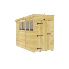 Holt 4' x 10' Pressure Treated Shiplap Modular Pent Shed