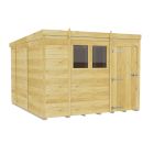 Holt 9' x 10' Pressure Treated Shiplap Modular Pent Shed