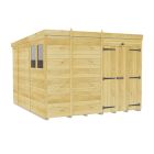 Holt 9' x 10' Double Door Shiplap Pressure Treated Modular Pent Shed