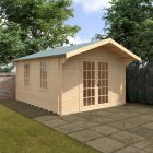 Redlands 14' x 12' Riviera Log Cabin - 28mm
