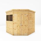 Mercia 7' x 7' Premium Double Door Shiplap Corner Shed
