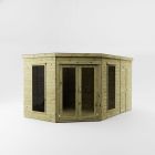 Mercia 12' x 8' Chelsea Deluxe Corner Summer House With Side Shed